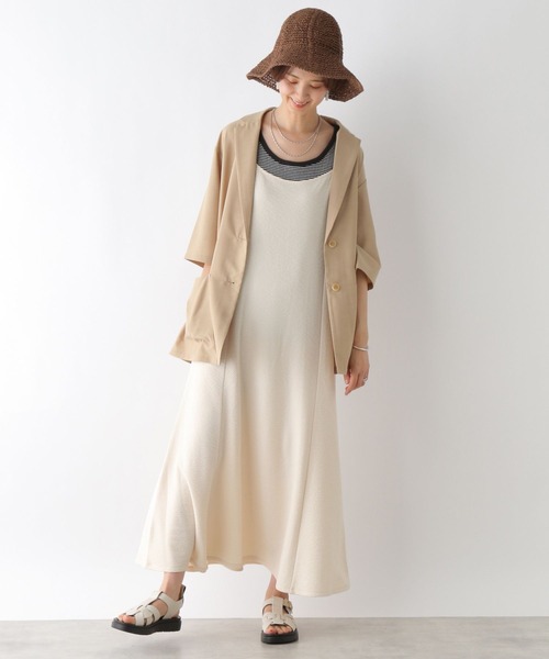 LEPSIM(レプシィム)の「フクレジャガードキャミワンピース 199308(ワンピース・レディース・ブラック/イエロー/アイボリー・FREE)」の6枚目の写真