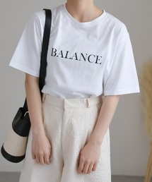 シンプルロゴプリントTシャツ
