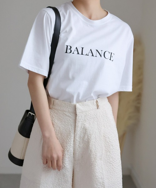 sakishimatokyo（サキシマトーキョー）の「シンプルロゴプリントTシャツ（Tシャツ/カットソー・レディース・アイボリー/ブラック/ライトブルー/ブラック系その他/ライトイエロー/ホワイト系その他2/オフホワイト/ホワイト系その他/ホワイト・FREE）」の14枚目の写真