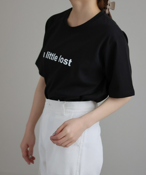 sakishimatokyo（サキシマトーキョー）の「シンプルロゴプリントTシャツ（Tシャツ/カットソー・レディース・アイボリー/ブラック/ライトブルー/ブラック系その他/ライトイエロー/ホワイト系その他2/オフホワイト/ホワイト系その他/ホワイト・FREE）」の15枚目の写真
