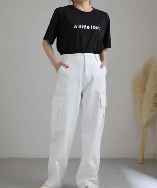 sakishimatokyo（サキシマトーキョー）の「シンプルロゴプリントTシャツ（Tシャツ/カットソー・レディース・アイボリー/ブラック/ライトブルー/ブラック系その他/ライトイエロー/ホワイト系その他2/オフホワイト/ホワイト系その他/ホワイト・FREE）」の16枚目の写真