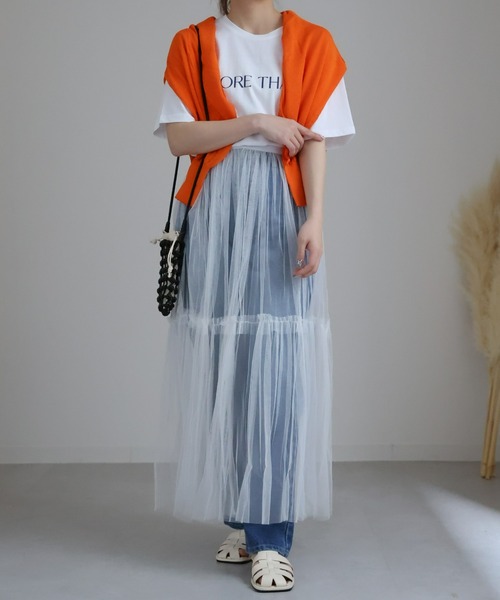sakishimatokyo（サキシマトーキョー）の「シンプルロゴプリントTシャツ（Tシャツ/カットソー・レディース・アイボリー/ブラック/ライトブルー/ブラック系その他/ライトイエロー/ホワイト系その他2/オフホワイト/ホワイト系その他/ホワイト・FREE）」の17枚目の写真