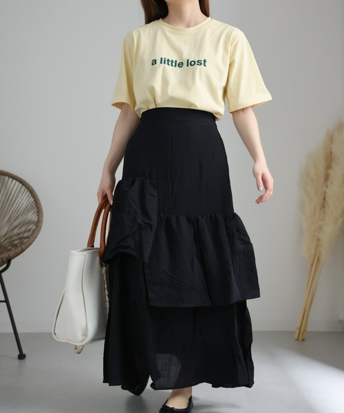 sakishimatokyo（サキシマトーキョー）の「シンプルロゴプリントTシャツ（Tシャツ/カットソー・レディース・アイボリー/ブラック/ライトブルー/ブラック系その他/ライトイエロー/ホワイト系その他2/オフホワイト/ホワイト系その他/ホワイト・FREE）」の20枚目の写真