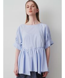 ELENDEEK | シャーリングペプラムブラウス(シャツ/ブラウス)