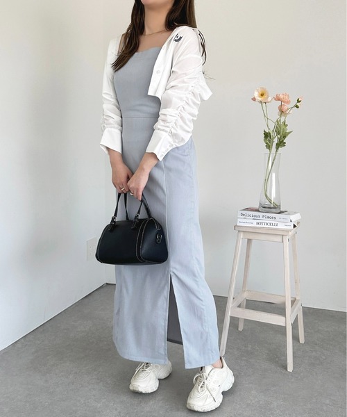apres jour(アプレジュール)の「ドロストスリーブショートシャツ【ZOZOTOWN限定アイテム】(シャツ/ブラウス・レディース・ベビーピンク/サックスブルー/オフホワイト・フリー/X-LARGE)」の15枚目の写真