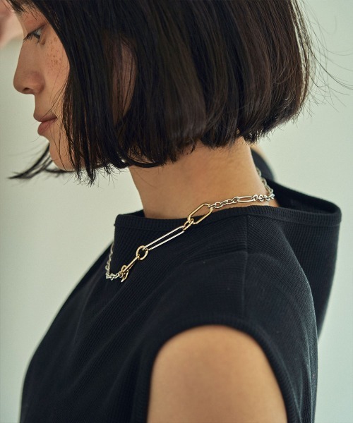 marjour（マージュール）の「CLIP LIKE CHAIN NECKLACE（ネックレス・レディース・シルバー・FREE）」の4枚目の写真