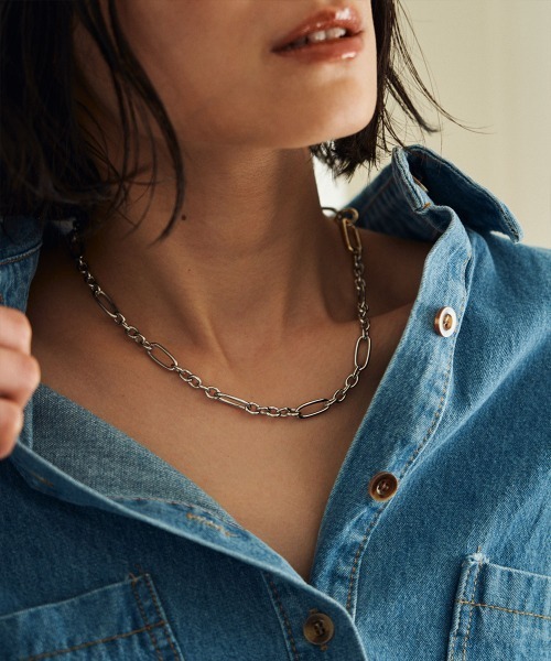 marjour（マージュール）の「CLIP LIKE CHAIN NECKLACE（ネックレス・レディース・シルバー・FREE）」の11枚目の写真