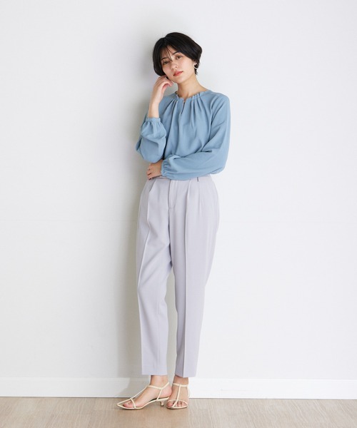 INED CLARO(イネドクラロ)の「【ZOZO限定】洗濯機で洗える!マカロンツイルセットアップスーツ《2点セット》《サマージャケット》《マシンウォッシャブル 》(スーツセット・レディース・ベージュ/ネイビー/グレー・9号/11号)」の11枚目の写真