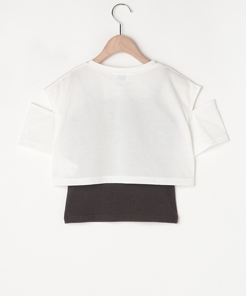 LOVETOXIC(ラブトキシック)の「【LTXC】接触冷感 肩開短丈TインナーSET(Tシャツ/カットソー・キッズ・ブラック/オフホワイト/ホワイト/サックスブルー・L/SS/M/S)」の11枚目の写真