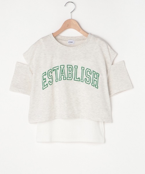 LOVETOXIC(ラブトキシック)の「【LTXC】接触冷感 肩開短丈TインナーSET(Tシャツ/カットソー・キッズ・ブラック/オフホワイト/ホワイト/サックスブルー・L/SS/M/S)」の19枚目の写真