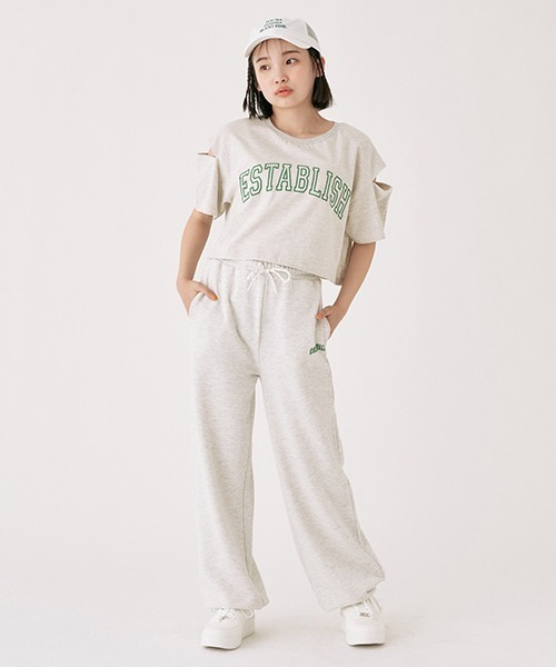 LOVETOXIC(ラブトキシック)の「【LTXC】接触冷感 肩開短丈TインナーSET(Tシャツ/カットソー・キッズ・ブラック/オフホワイト/ホワイト/サックスブルー・L/SS/M/S)」の20枚目の写真