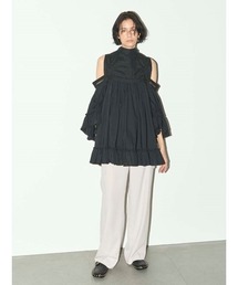 styling/オフショルダー　スタイリング　トップス　お呼ばれドレス 楽天市場】チュール オフショルダー パーティードレス