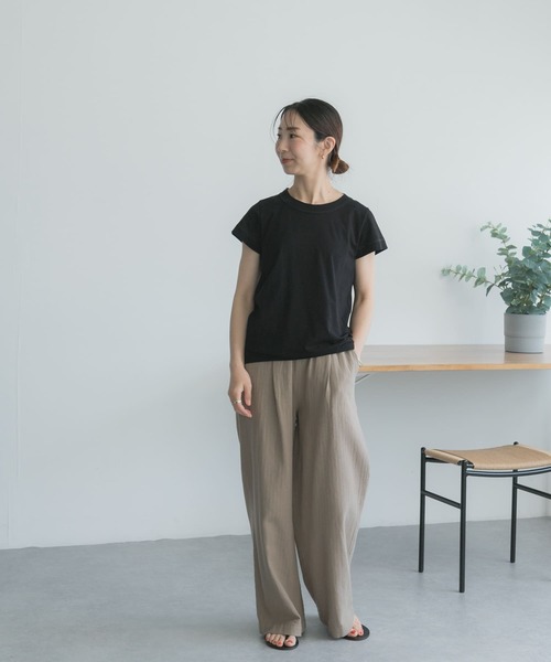 FORK&SPOON（フォークアンドスプーン）の「FORK&SPOON　コンパクトTシャツ（Tシャツ/カットソー・レディース・ブラック/ブラウン系その他/ミント/オフホワイト・1）」の16枚目の写真