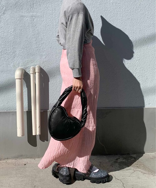 Casselini（キャセリーニ）の「Casselini(キャセリーニ)フラッフィハートバッグ（ハンドバッグ・レディース・レッド/シルバー/ブラック・FREE）」の12枚目の写真