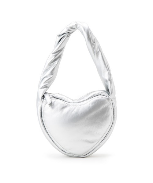 Casselini（キャセリーニ）の「Casselini(キャセリーニ)フラッフィハートバッグ（ハンドバッグ・レディース・レッド/シルバー/ブラック・FREE）」の6枚目の写真