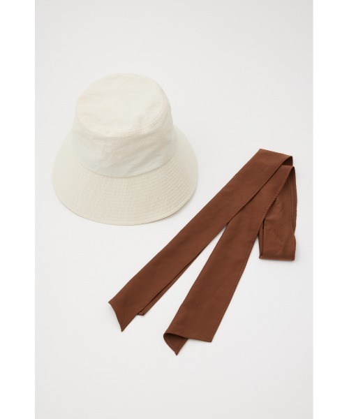 SLY（スライ）の「WIDE RIBBON BRIMHAT ワイドリボン ブリム ハット バケットハット 2WAY（ハット・レディース・アイボリー/ブラック・FREE）」の16枚目の写真