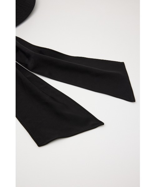 SLY（スライ）の「WIDE RIBBON BRIMHAT ワイドリボン ブリム ハット バケットハット 2WAY（ハット・レディース・アイボリー/ブラック・FREE）」の4枚目の写真
