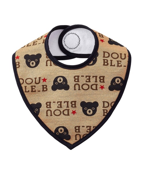 チョコレートベアスタイ（スタイ/よだれかけ）｜DOUBLE_B（ダブルビー）