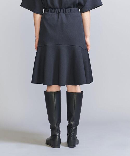 BEAUTY&YOUTH UNITED ARROWS（ビューティーアンドユースユナイテッドアローズ）の「ダンボールニット フレア スカート -ウォッシャブル-（スカート・レディース・ネイビー/オフホワイト・S/M）」の5枚目の写真