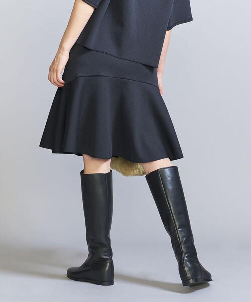 BEAUTY&YOUTH UNITED ARROWS（ビューティーアンドユースユナイテッドアローズ）の「ダンボールニット フレア スカート -ウォッシャブル-（スカート・レディース・ネイビー/オフホワイト・S/M）」の11枚目の写真
