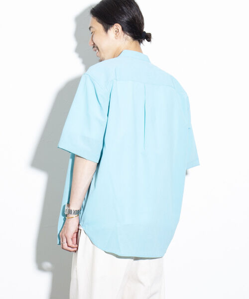 GLOSTER（グロスター）の「【GLOSTER/グロスター】EVALET バンドカラーシャツ 日本製（シャツ/ブラウス・メンズ・オリーブ/ライトブルー/キナリ/ネイビー・M/L/S）」の21枚目の写真