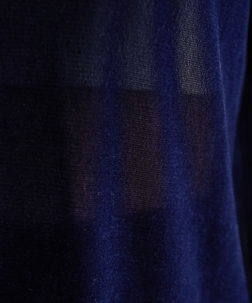 COLLAGE GALLARDAGALANTE（コラージュガリャルダガランテ）の「シアーフロッキーTシャツ（Tシャツ/カットソー・レディース・ネイビー/オリーブ・FREE）」の18枚目の写真