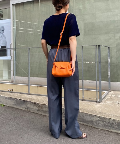 COLLAGE GALLARDAGALANTE（コラージュガリャルダガランテ）の「シアーフロッキーTシャツ（Tシャツ/カットソー・レディース・ネイビー/オリーブ・FREE）」の22枚目の写真