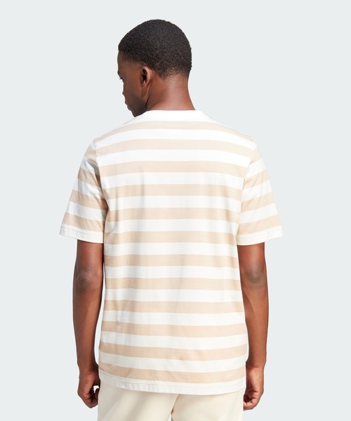 【adidas Originals】Stripe Tシャツ ボーダー柄 半袖 adidas（アディダス）の「ストライプ ポケット 半袖Tシャツ