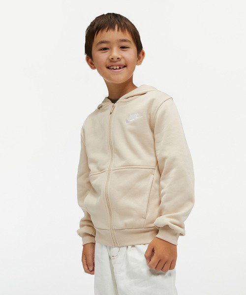 NIKE（ナイキ）の「ナイキ クラブ フリース ジュニア フレンチ テリー フルジップ パーカー / Nike Club Fleece Big Kids' French Terry Full-Zip Hoodie ＜130-170cm 展開＞（パーカー・キッズ・ブラック/ブラウン系その他2/グレー系その他/サーモンピンク/エメラルド/ブルー系その他2・160/170/130/140/150）」の17枚目の写真