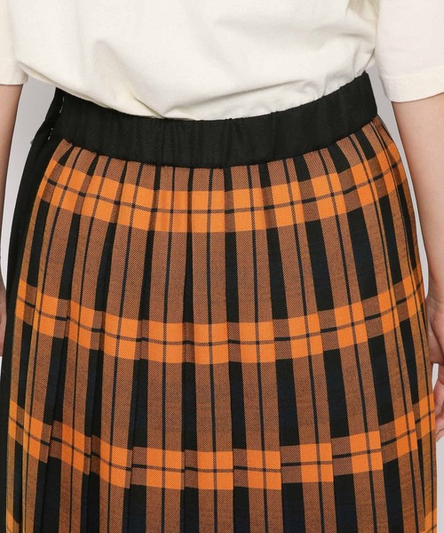 LOWRYS FARM（ローリーズファーム）の「ハイショクチェックキルトスカート　972487（スカート・レディース・イエロー/オレンジ・FREE）」の4枚目の写真