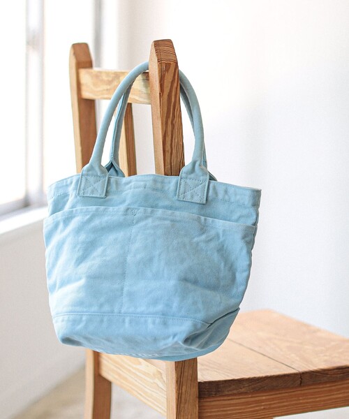 B:MING by BEAMS（ビーミングバイビームス）の「ウォッシュ キャンバス トート バッグ（トートバッグ・メンズ・ピンク/ブルー/ダークグリーン/ネイビー/ベージュ/イエロー系その他5・FREE）」の5枚目の写真