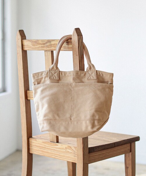 B:MING by BEAMS（ビーミングバイビームス）の「ウォッシュ キャンバス トート バッグ（トートバッグ・メンズ・ピンク/ブルー/ダークグリーン/ネイビー/ベージュ/イエロー系その他5・FREE）」の7枚目の写真