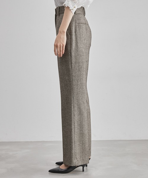 ROPE'（ロペ）の「【雑誌掲載】ヘリンボーンセミフレアーパンツ/セットアップ対応（その他パンツ・レディース・グレー/ライトグレー・38/36）」の22枚目の写真