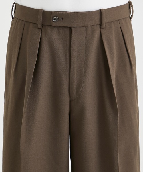 markaware(マーカウェア)の「【MARKAWARE/マーカウェア】DOUBLE PLEATED TROUSERS/ダブルプリーティドトラウザーズ(スラックス・メンズ・ブラウン/ブラック・1/2)」の18枚目の写真