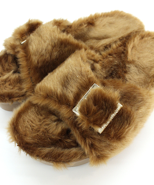 Kastane（カスタネ）の「厚底ファーサンダル（サンダル・レディース・ベージュ/ブラック/ブラウン・37/38/36）」の12枚目の写真