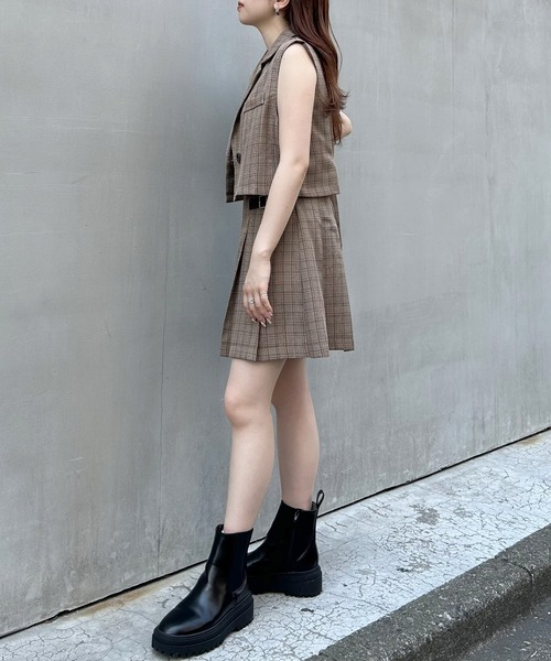 INGNI(イング)の「サイドベルトプリーツ/スカパン(セットアップ対応)(その他パンツ・レディース・ブラウン系その他2/ブラック/グレー・FREE)」の19枚目の写真