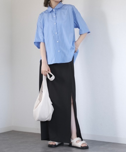 Reurie'（レウリィ）の「ハーフムーンバッグ / half moon bag ショルダーバッグ アイボリー ブラック 白 黒 合皮 人工皮革（ショルダーバッグ・レディース・ブラック/アイボリー・FREE）」の8枚目の写真