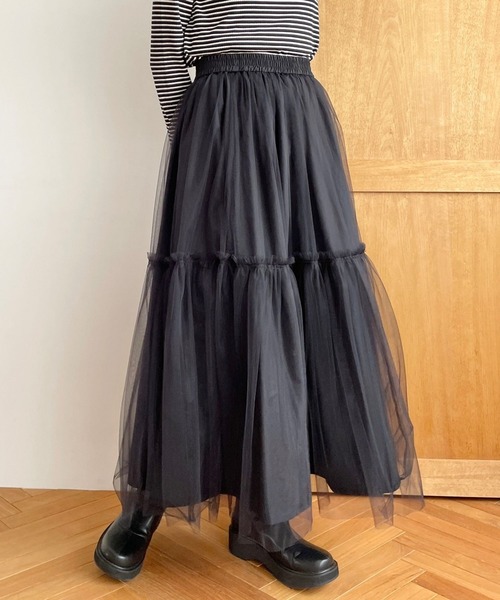 LOWRYS FARM（ローリーズファーム）の「リバーシブルチュールスカート