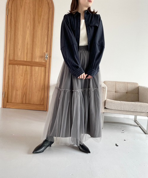 LOWRYS FARM（ローリーズファーム）の「リバーシブルチュールスカート