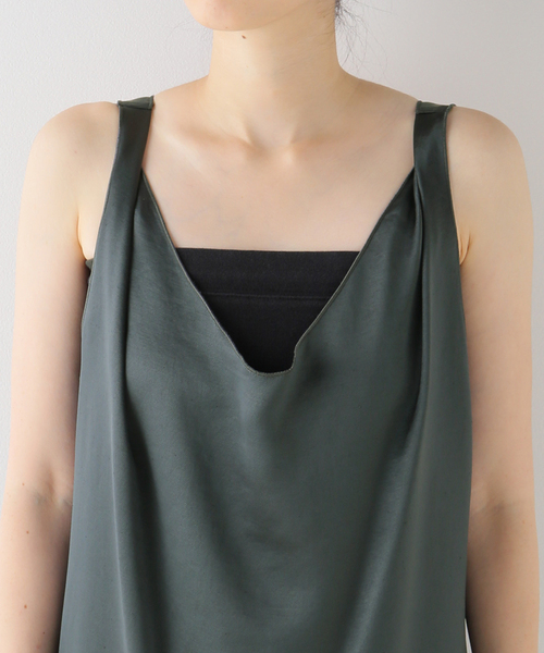 AP STUDIO(エーピーストゥディオ)の「SATIN LAYERED ONEPIECE(ワンピース・レディース・ネイビー/アイボリー・FREE)」の17枚目の写真
