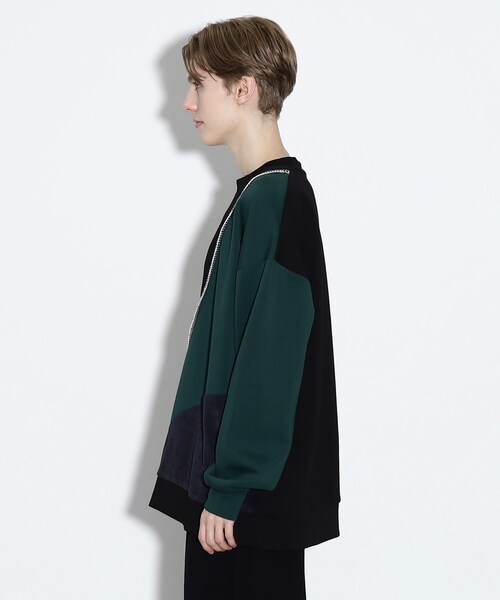 tk.TAKEO KIKUCHI(ティーケータケオキクチ)の「◆カーブスイッチステッチカットソー(Tシャツ/カットソー・メンズ・ダークグリーン系4/ホワイト系5/ブルー系4・01/02/03)」の6枚目の写真