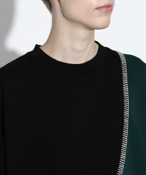 tk.TAKEO KIKUCHI(ティーケータケオキクチ)の「◆カーブスイッチステッチカットソー(Tシャツ/カットソー・メンズ・ダークグリーン系4/ホワイト系5/ブルー系4・01/02/03)」の8枚目の写真