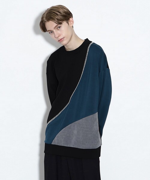 tk.TAKEO KIKUCHI(ティーケータケオキクチ)の「◆カーブスイッチステッチカットソー(Tシャツ/カットソー・メンズ・ダークグリーン系4/ホワイト系5/ブルー系4・01/02/03)」の16枚目の写真