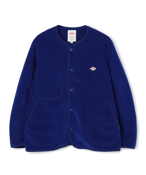 DANTON（ダントン）の「WOMEN'S FLEECE COLLARLESS JACKET（ノーカラージャケット・レディース・ダークグリーン/グレー/ベージュ/クリーム/ブルー/チャコール/ブラック・34/36/38）」の7枚目の写真