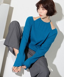 カットワークホルターロンT【ELLEgirl/エル ガール】