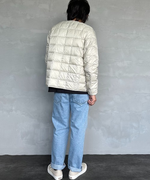 TAION（タイオン）の「【WEB限定】[TAION/タイオン] クルーネック インナーダウンジャケット（ダウンジャケット/コート・レディース・ライトグレー/カーキ/ブラック/グレー/オリーブ・XL/M/L）」の7枚目の写真