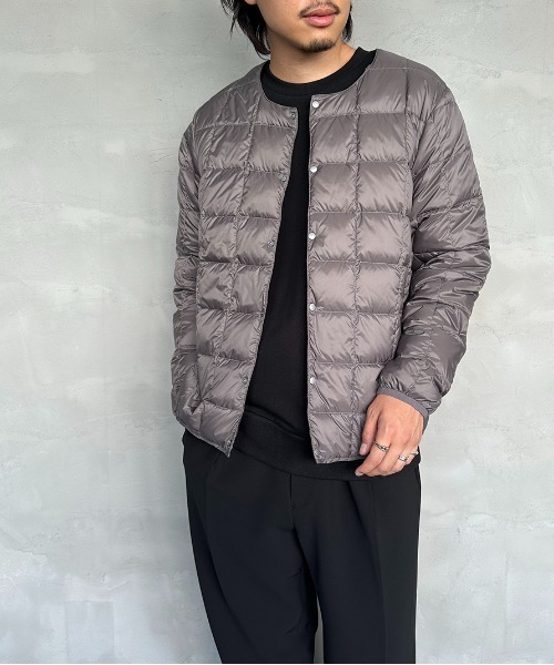 TAION（タイオン）の「【WEB限定】[TAION/タイオン] クルーネック インナーダウンジャケット（ダウンジャケット/コート・レディース・ライトグレー/カーキ/ブラック/グレー/オリーブ・XL/M/L）」の16枚目の写真