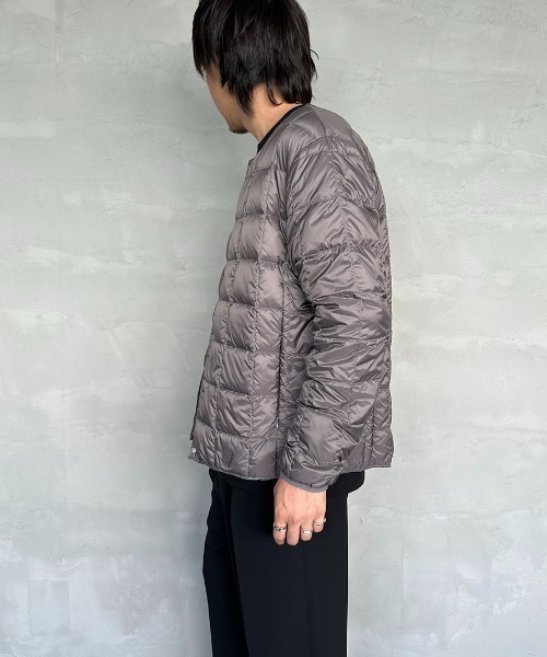 TAION（タイオン）の「【WEB限定】[TAION/タイオン] クルーネック インナーダウンジャケット（ダウンジャケット/コート・レディース・ライトグレー/カーキ/ブラック/グレー/オリーブ・XL/M/L）」の17枚目の写真
