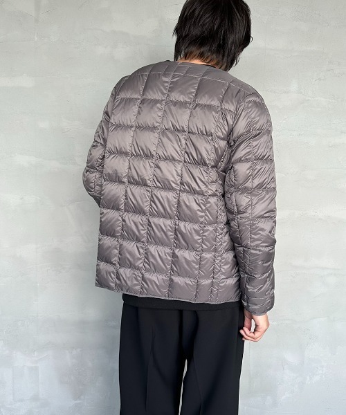 TAION（タイオン）の「【WEB限定】[TAION/タイオン] クルーネック インナーダウンジャケット（ダウンジャケット/コート・レディース・ライトグレー/カーキ/ブラック/グレー/オリーブ・XL/M/L）」の18枚目の写真