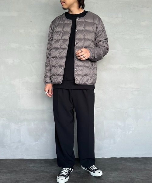 TAION（タイオン）の「【WEB限定】[TAION/タイオン] クルーネック インナーダウンジャケット（ダウンジャケット/コート・レディース・ライトグレー/カーキ/ブラック/グレー/オリーブ・XL/M/L）」の19枚目の写真